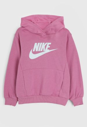 Infantil - Blusa de Moletom Nike Com Capuz Rosa