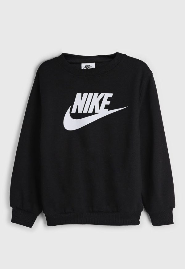 Infantil - Blusa de Moletom Nike Logo Preta