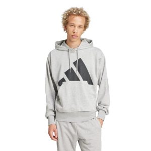 Moletom de Terry Francês com Logotipo Grande Essentials adidas Sportswear Cinza