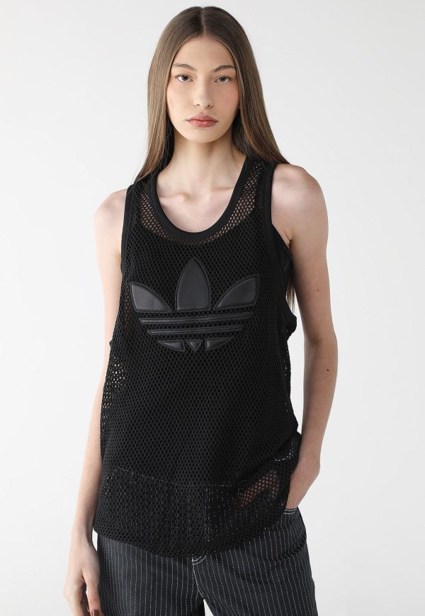 Regata adidas Originals Reta Jeremy Scott Regata de Malha Preto