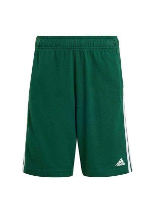 Short Adidas Essentials 3 Listras Infantil Verde